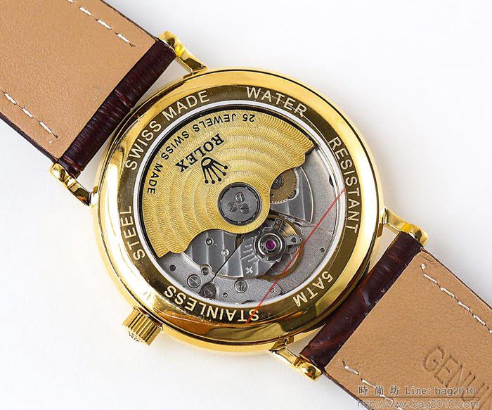 ROLEX勞力士 至尊名表 切利尼系列 904L鋼質表殼 進口超薄9015機芯 透底 防水 高檔男士腕表  wssb4080